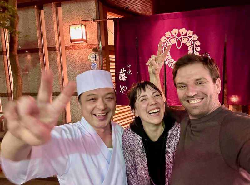 At Our Favorite Restaurant in Japan