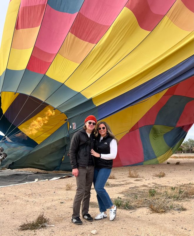 After a Hot Air Balloon Ride
