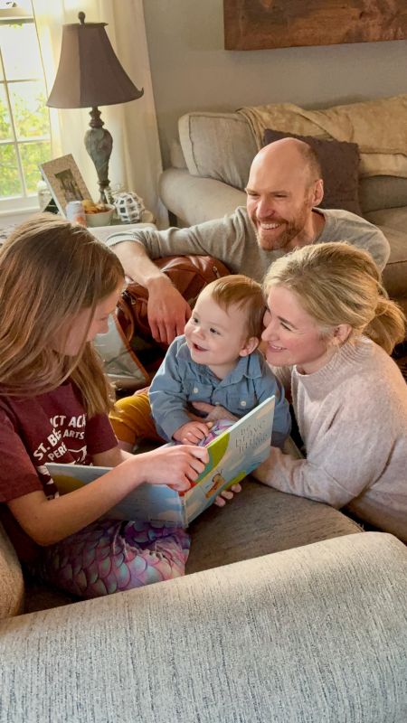 Our Niece Reading to Calvin