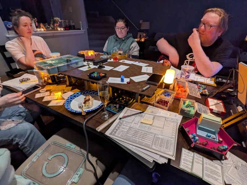 John Playing Games with his Friends