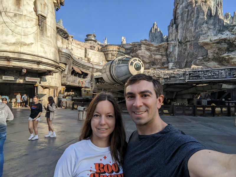 At Star Wars Land in Disney Land