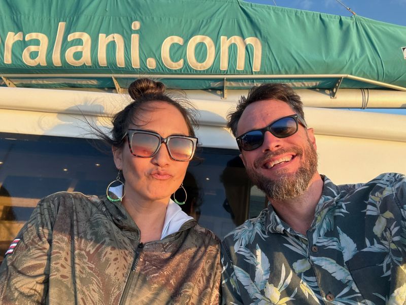 Sailing and Enjoying a Sunny Day