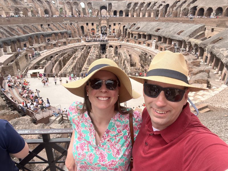 At the Roman Colosseum