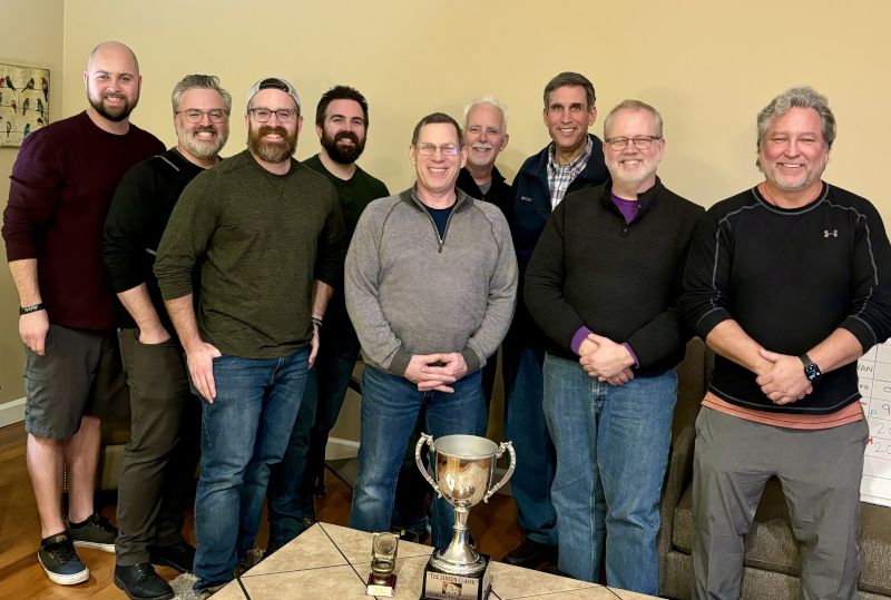 Justin's Family and Friends at their Cribbage Tournament