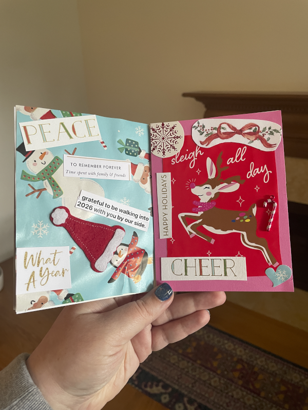 Aneesa's Collage Craft From the Holidays