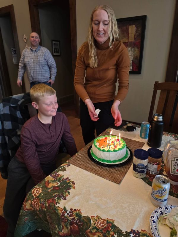 Surprising our Nephew with an Ice Cream Cake