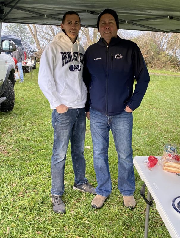 Matt and His Dad at Penn State Game