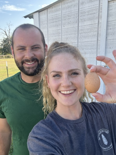 Our Chicken's First Egg